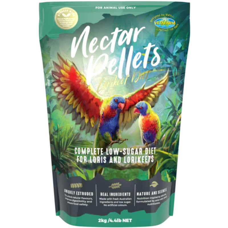 Vetafarm Nectar Pellets|350G|2kg|10KG