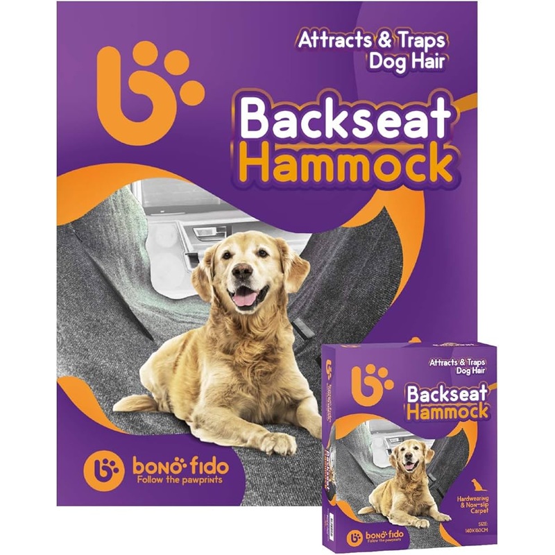 Bono Fido Back Seat Dog Hammock carpet