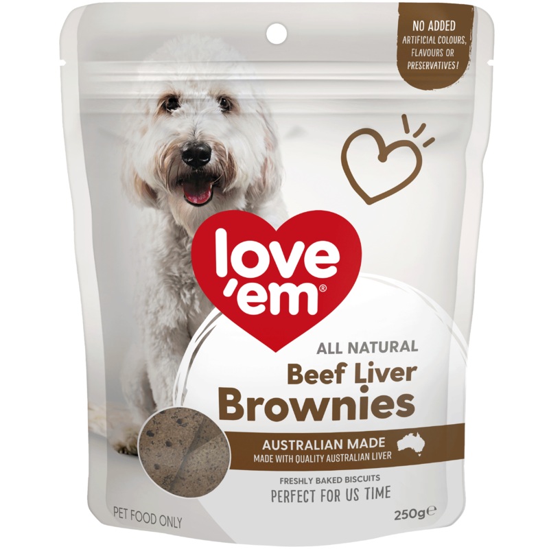 Love Em Beef Liver Brownies 250g