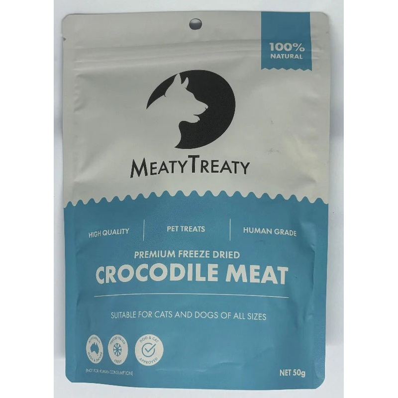 Meaty Treaty Crocodile Meat Treat 50g