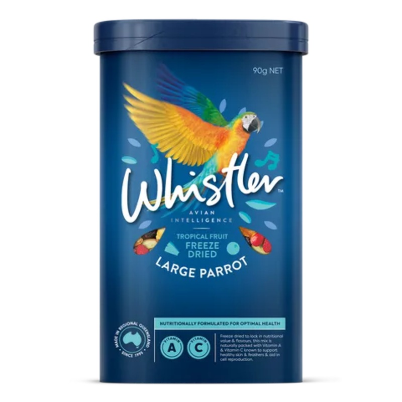WHISTLER LARGE PARROT FREEZE DRIED TROPICAL FRUIT SALAD MEDLEY 90G