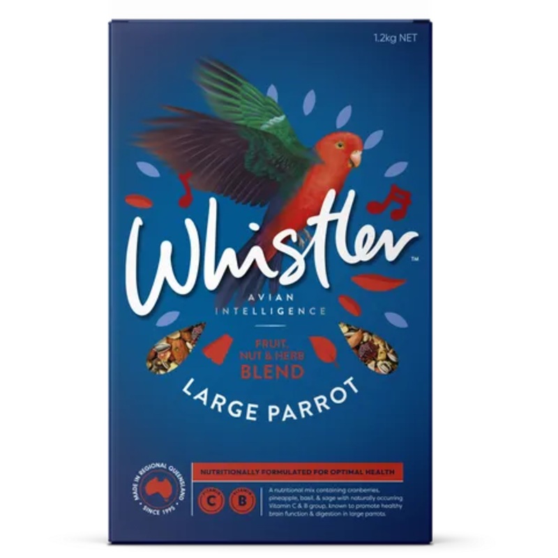 WHISTLER LARGE PARROT GOURMET BLEND WITH FRUIT, NUT & HERB SUPERFOODS 1.2kg