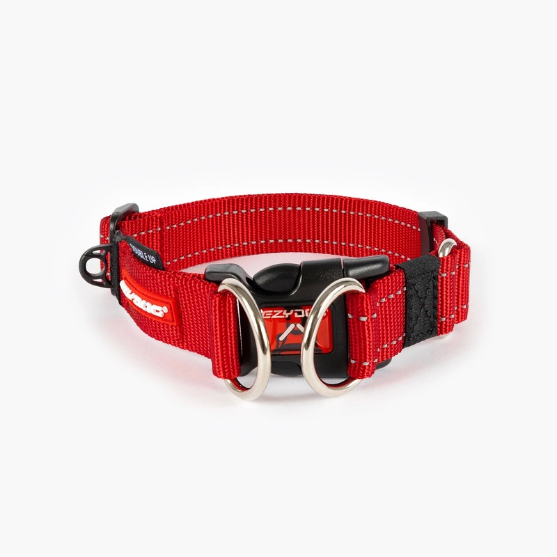 Ezydog Double Up Collars Red|small 22-29cm|medium 29-40cm|large 39-59cm|xlarge 47-71cm