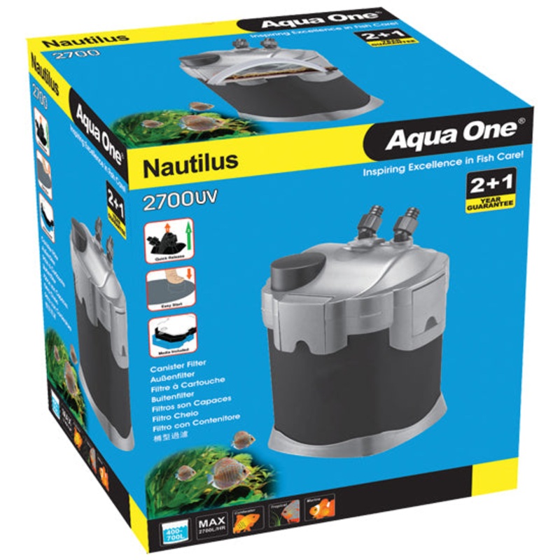 Nautilus 2700UVC Canister Filter With 5watt UV