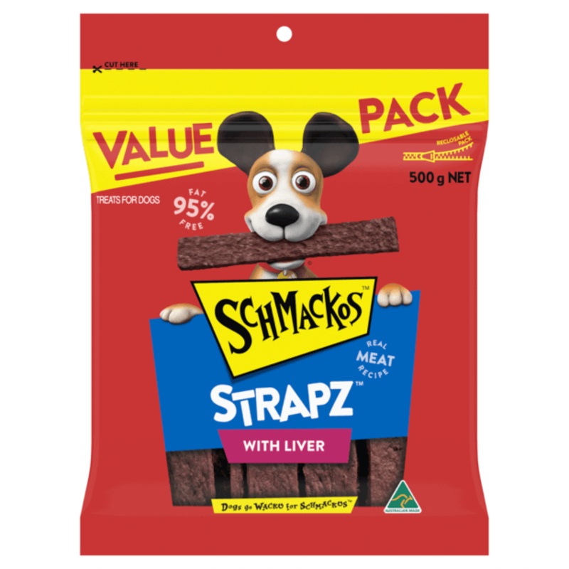Schmackos Strapz Liver|500g|500g