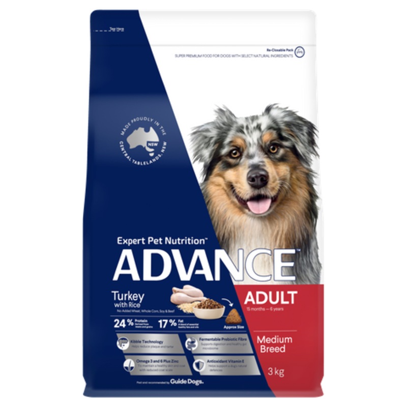 ADVANCE DOG ADULT MEDIUM BREED TURKEY