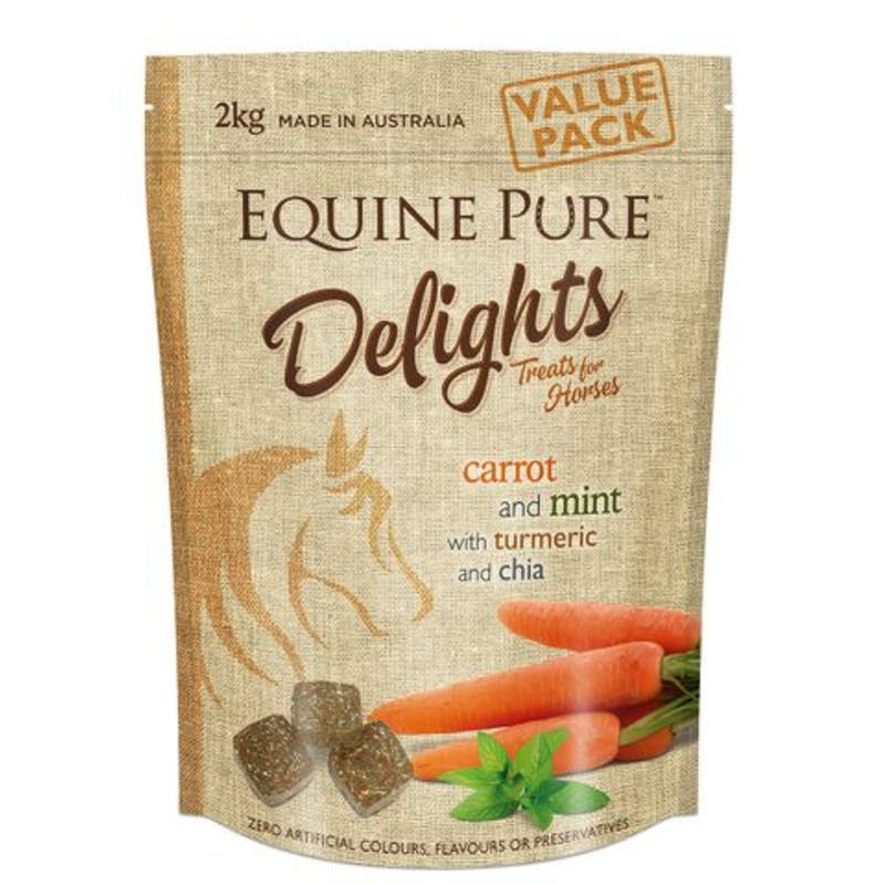 EQUINE PURE DELIGHTS CARROT MINT TURMERIC CHIA 2KG