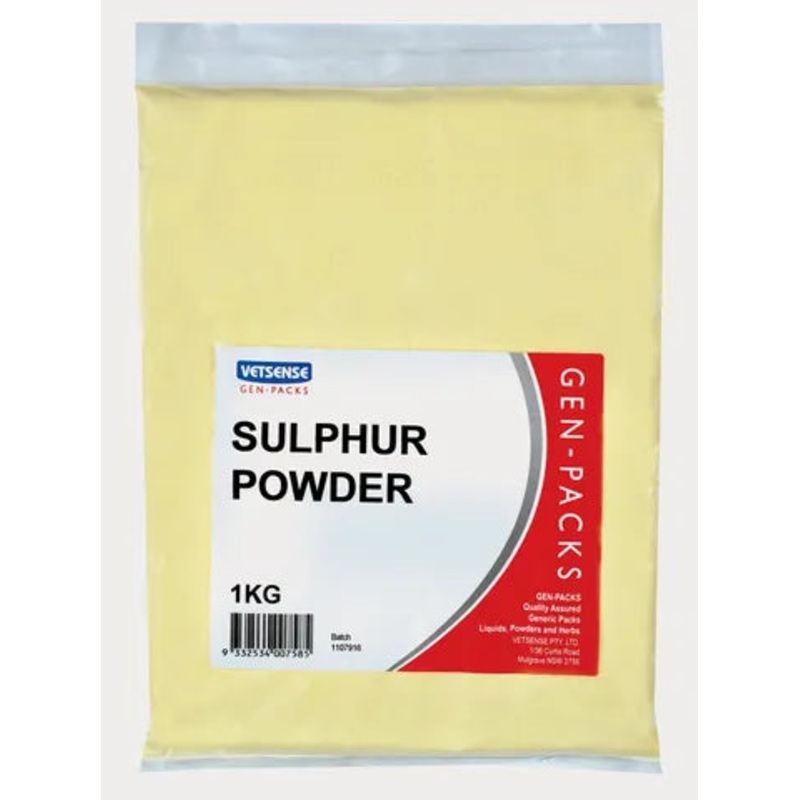 VETSENSE GEN-PACK SULPHUR 1KG|1kg|2kg|5kg