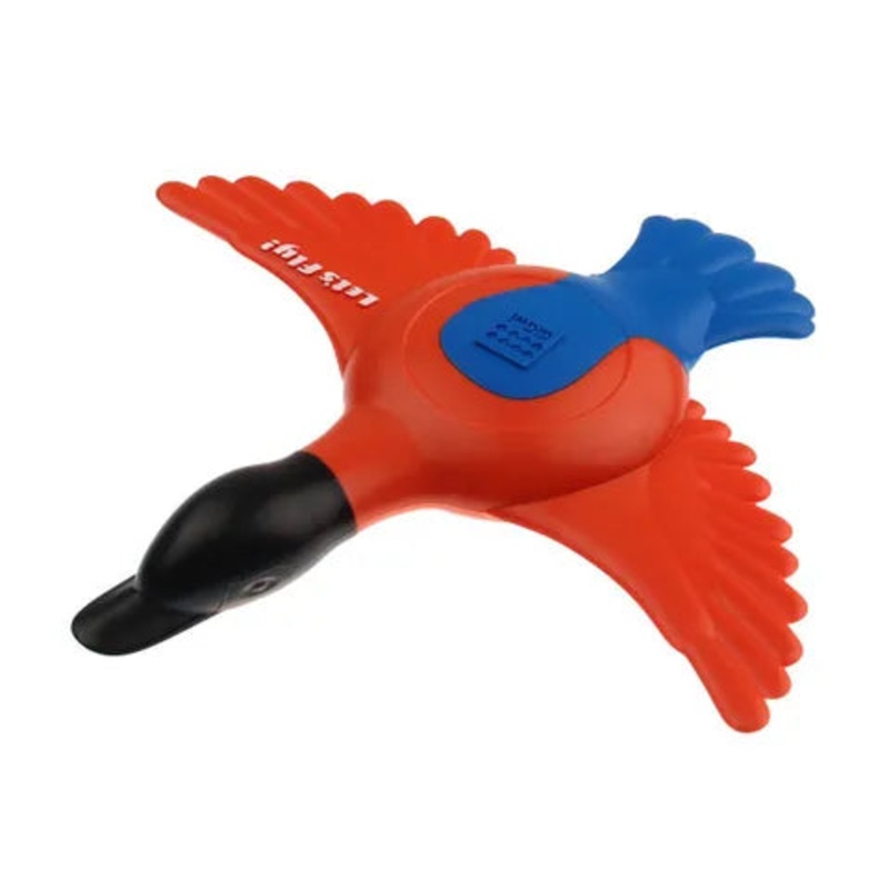 GIGWI LETS FLY DUCK SQUEAK TPR ORANGE BLUE