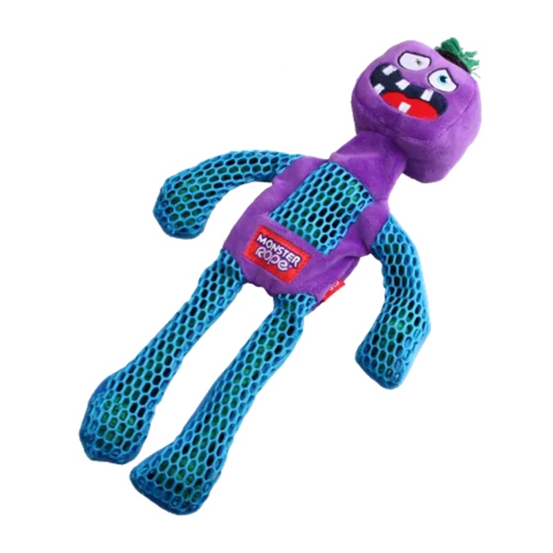 GiGwi Monster Rope Plush Toy Purple