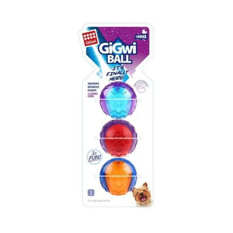 GiGwi Original Ball Multi-Pack 3pk