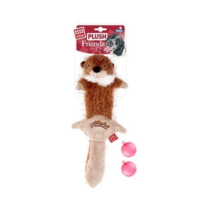 GIGWI PLUSH FRIENDZ SQUIRREL SKIN