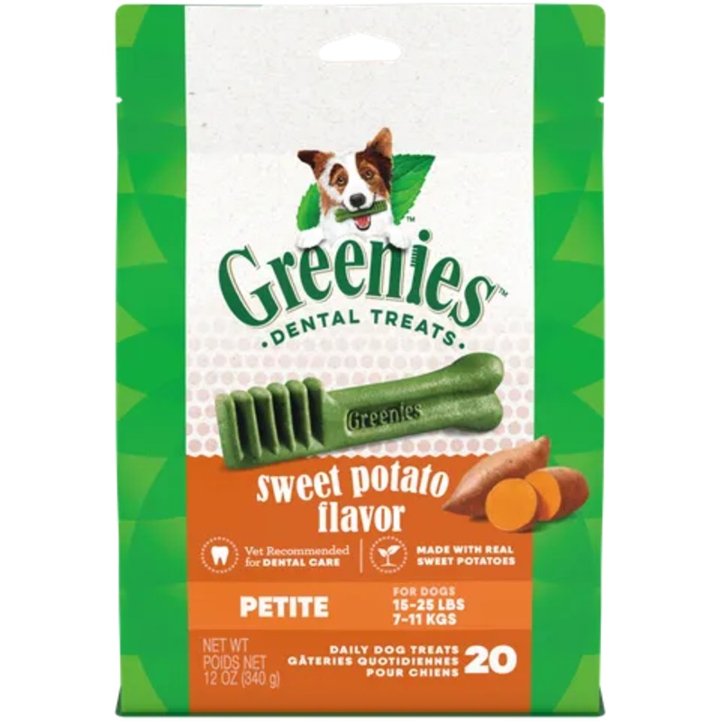 GREENIES Canine Sweet Potato Flavored Petite Dental Treats 340g