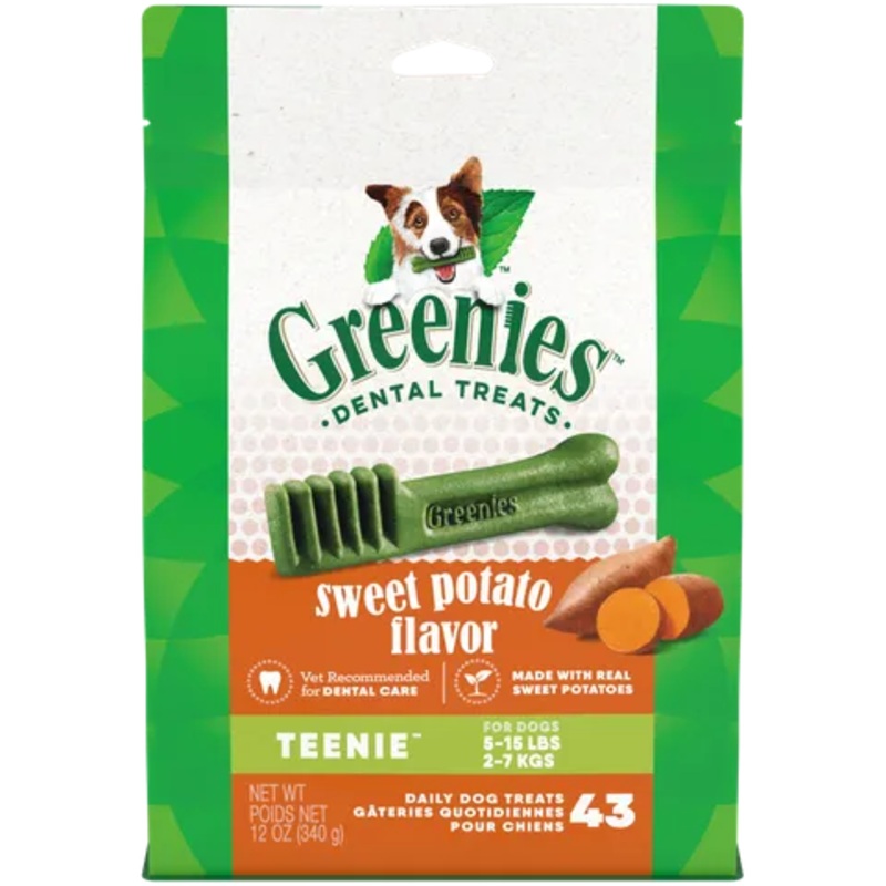 GREENIES Canine Sweet Potato Flavored Teenie Dental Treats 340g