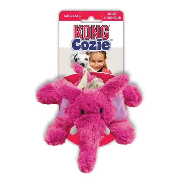 KONG COZIE ELMER ELEPHANT|sml|med
