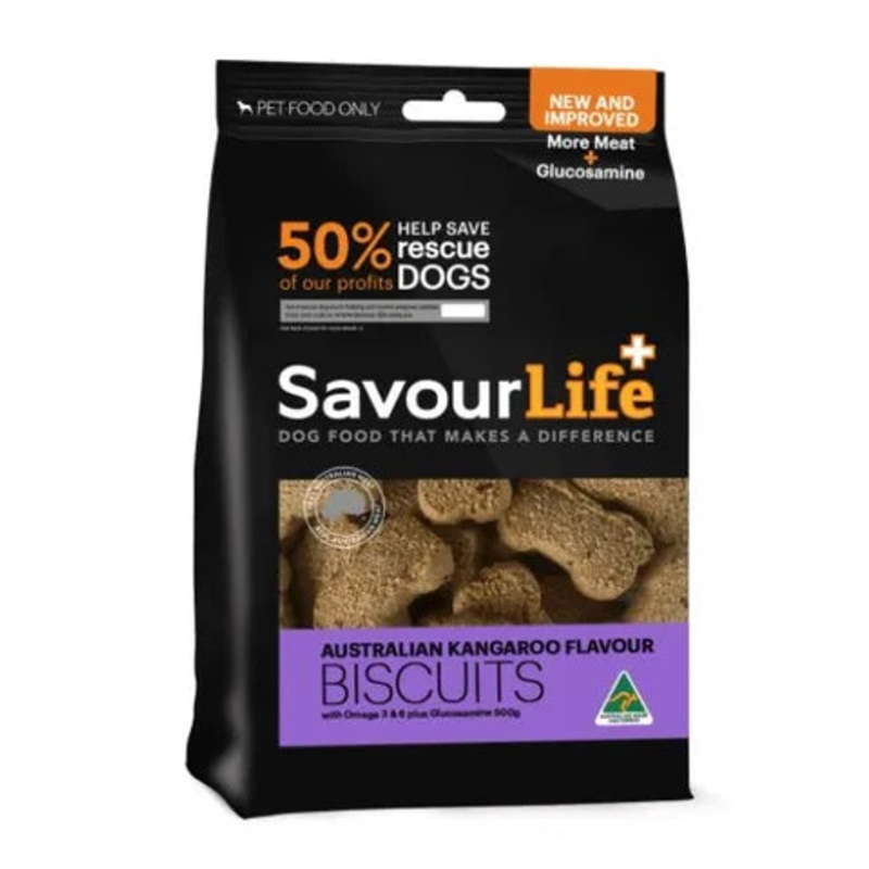 SAVOURLIFE AUSTRALIAN KANGAROO BISCUITS 500G