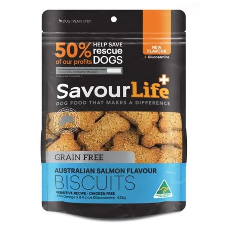 SavourLife Grain Free Salmon Biscuits 425G