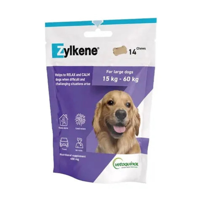 ZYLKENE CHEW LGE DOG 15-60KG 450MG 14PK
