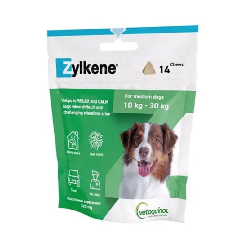 ZYLKENE CHEW MED DOG 10-30KG 225MG 14PK