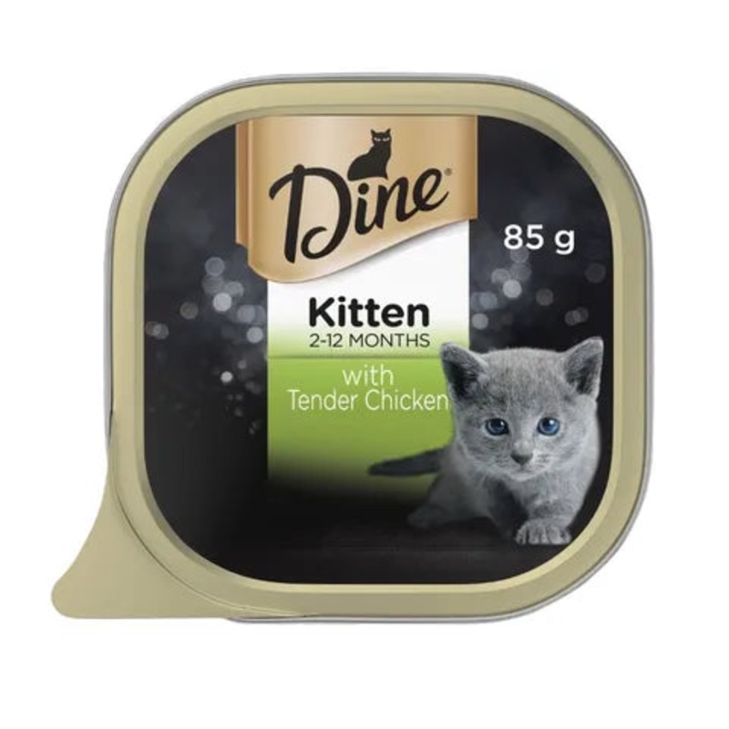DINE KITTEN WITH TENDER CHICKEN 85GX14