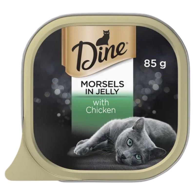 DINE MORSELS IN JELLY WITH CHICKEN 85GX14