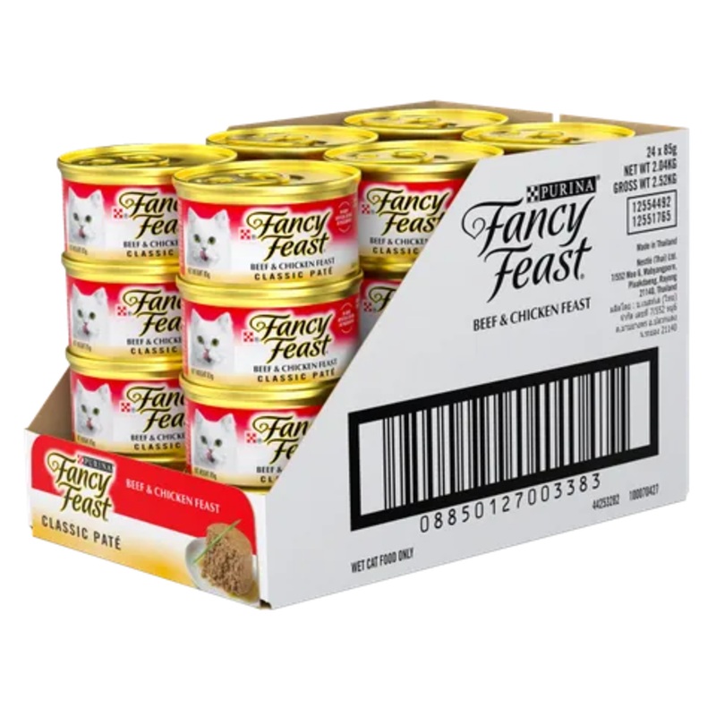 Fancy Feast Classic Pate Beef & Chicken Feast Gourmet 24X85G