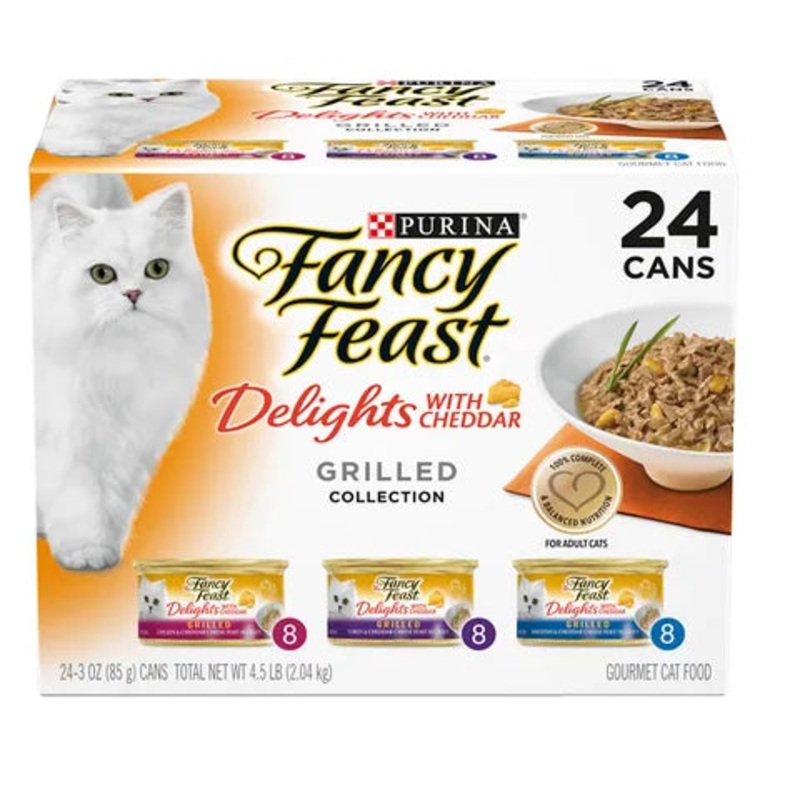 FANCY FEAST DELIGHTS WITH CHEDDAR 85GX24