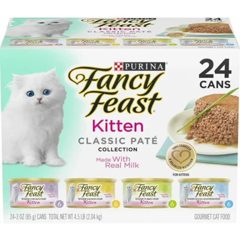 FANCY FEAST Kitten Classic Pat Collection Wet Cat Food 85gx24