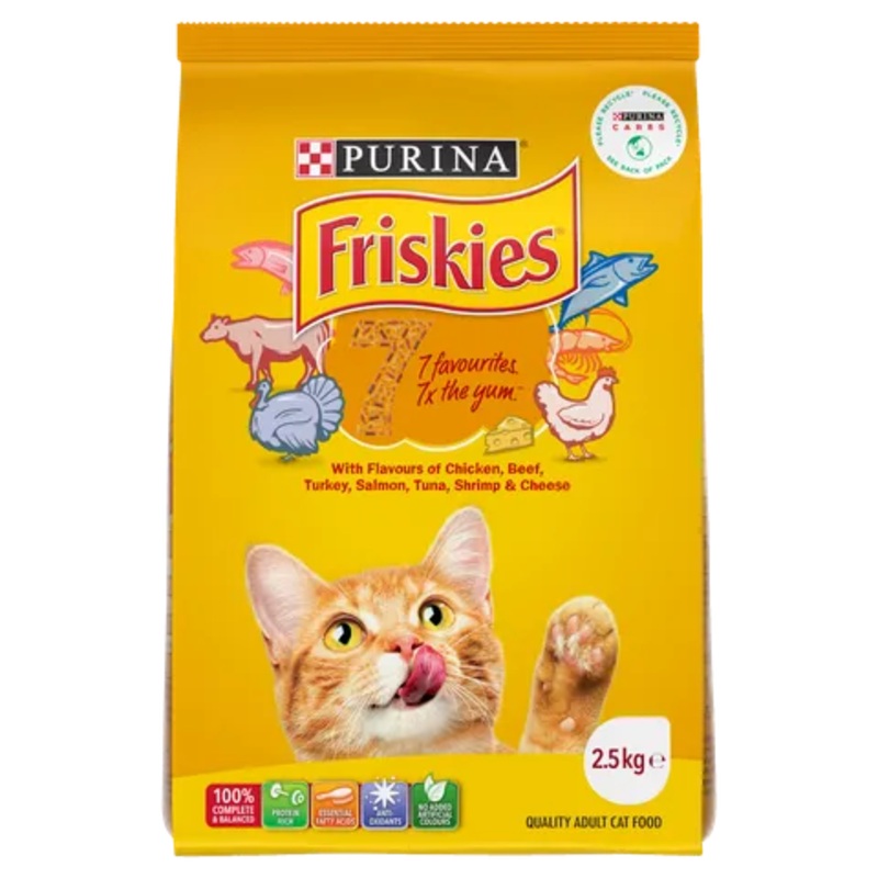 FRISKIES 7 FAVOURITE FLAVOURS|2.5kg|10kg