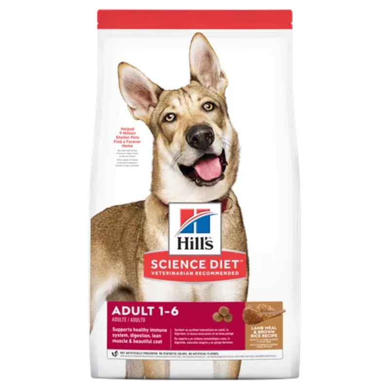 Hill’s SCIENCE DIET ADULT LAMB MEAL & BROWN RICE RECIPE 14.97KG