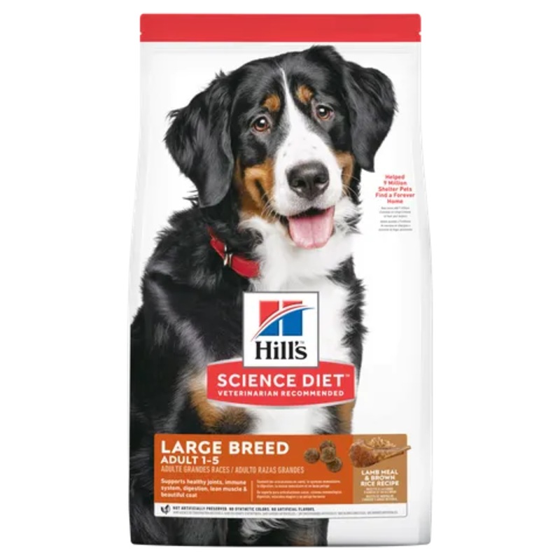 Hill’s SCIENCE DIET ADULT LARGE BREED LAMB MEAL & BROWN RICE RECIPE 14.97KG