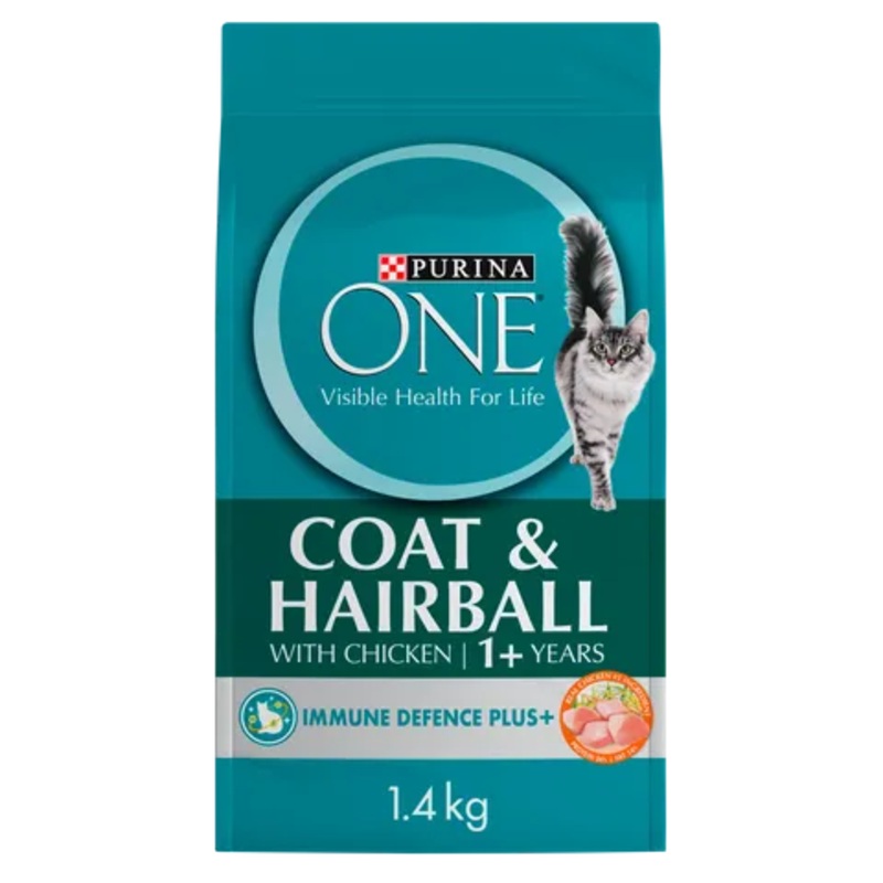 Purina One Cat Adult Coat & Hairball Chicken 1.4Kg