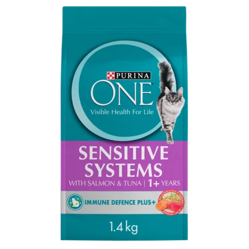 Purina One Cat Adult Sensitive Salmon And Tuna 1.4Kg