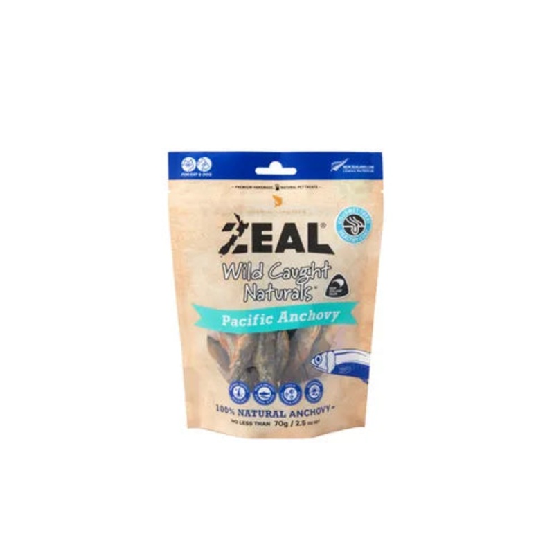 Zeal Freeze Dried Pacific Anchovy for cats and dogs 70g