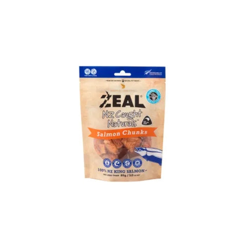 Zeal Freeze Dried Salmon Chunks for cats and dogs 85g