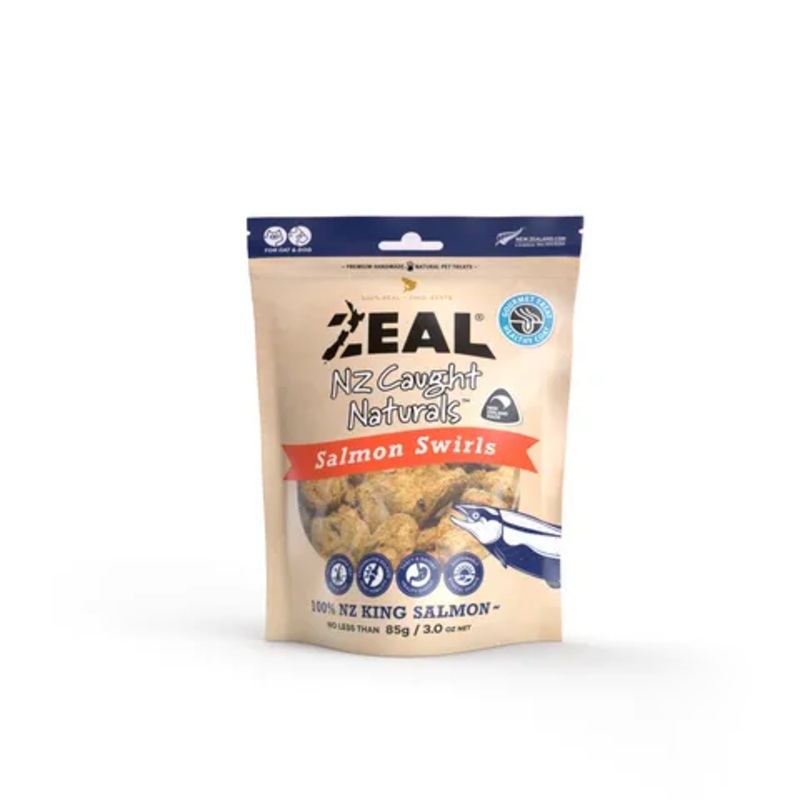 Zeal Freeze Dried Salmon Swirls for cats and dogs 85g
