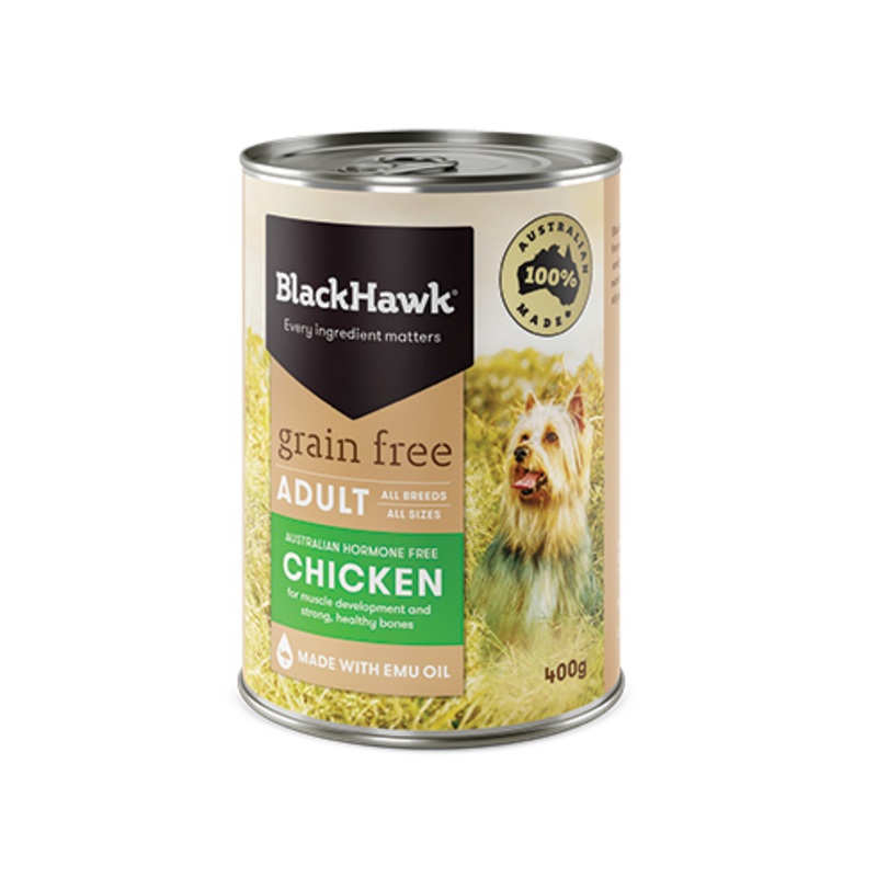 Black Hawk Grain Free Australian Hormone Free Chicken 12x400g