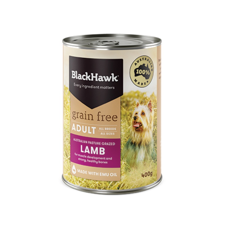 Black Hawk Grain Free Australian Pasture Grazed Lamb 12x400g