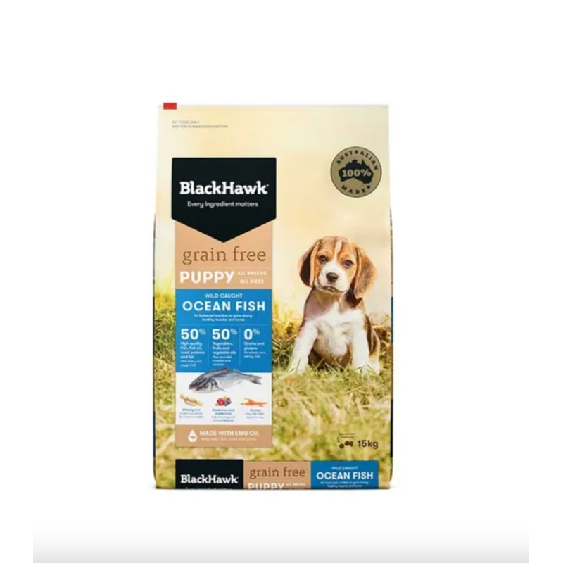 Black Hawk Grain Free Ocean Fish Puppy Dog Food