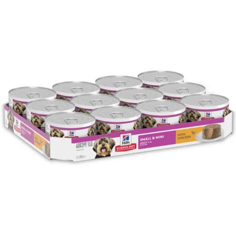 Hill’s Science Diet Adult Small & Mini with Chicken Canned Dog Food 12x200g
