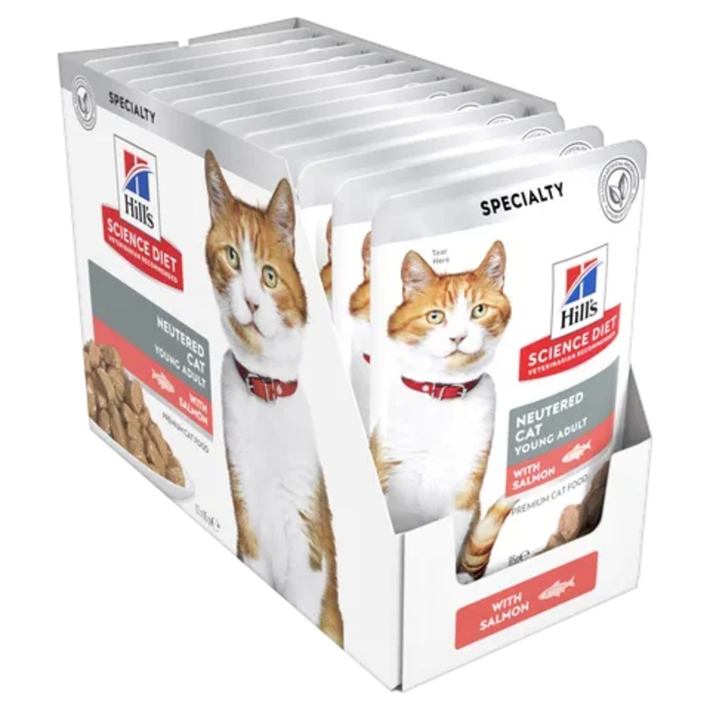 Hill’s SCIENCE DIET FELINE ADULT NEUTERED SALMON 85GX12