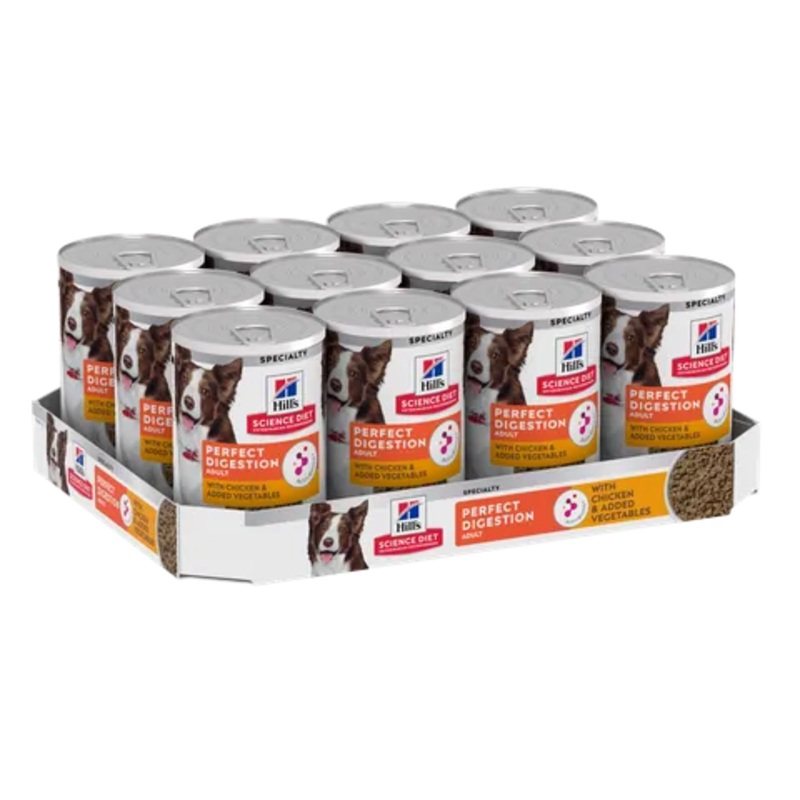Hill’s Science Diet Perfect Digestion Adult with Chicken & added Vegetables 12x363g