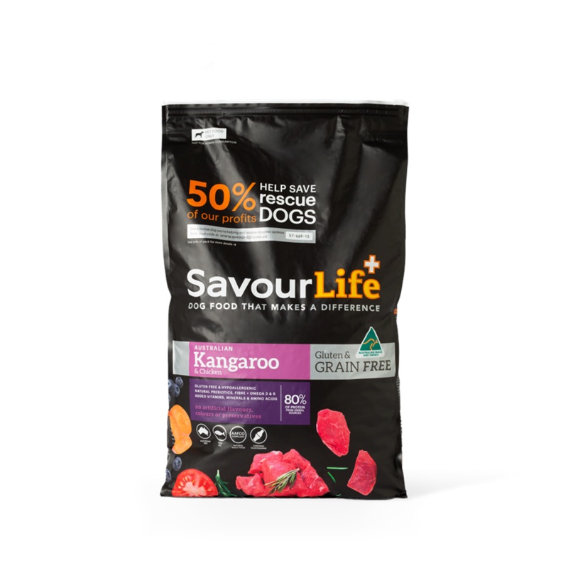 Savour Life Grain Free Food Australian Kangaroo & Chicken Dry Food