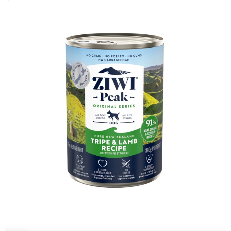 Ziwi Peak Canned Tripe & Lamb Recipe 12pk