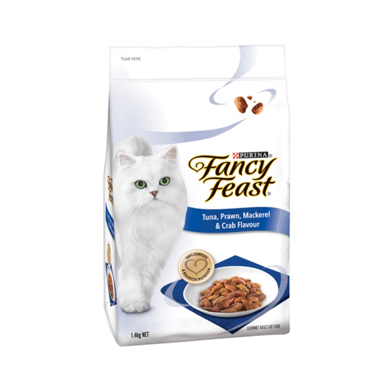 Fancy Feast Tuna Prawn Mackerel & Crab Flavour Cat Food 450g