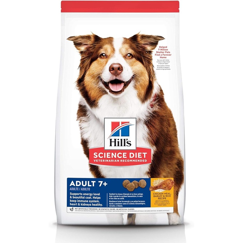 Hill’s Science Diet Adult 7+ Chicken Meal, Barley & Brown Rice Recipe Senior Dry Dog Food