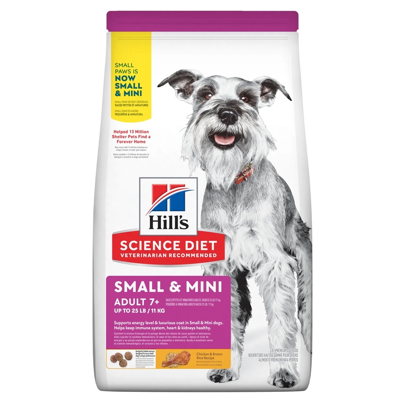 Hill’s Science Diet Adult 7+ Senior Small & Mini Dry Dog Food