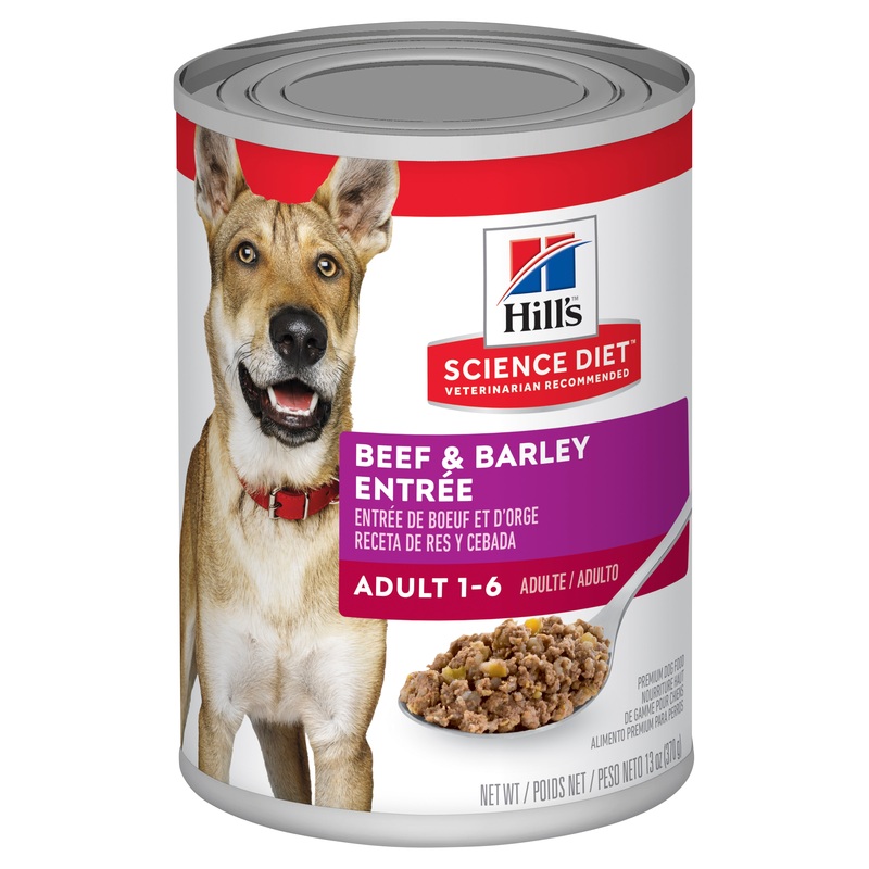 Hill’s Science Diet Adult Beef & Barley Entre Canned Dog Food 12x370g