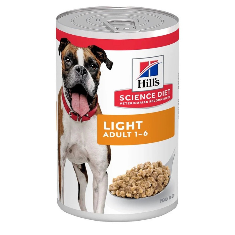 Hill’s Science Diet Adult Light Canned Wet Dog Food 12x370g