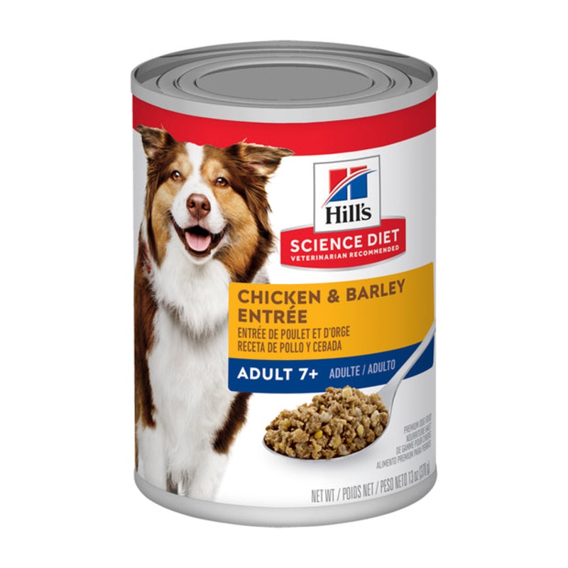 Hill’s Science Diet Mature Adult 7+ with Chicken & Barley Canned Dog Food 12x370g